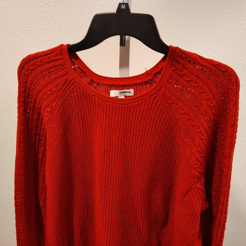 Sonoma Women's Red Sweater Size XL - Picture 3 of 11